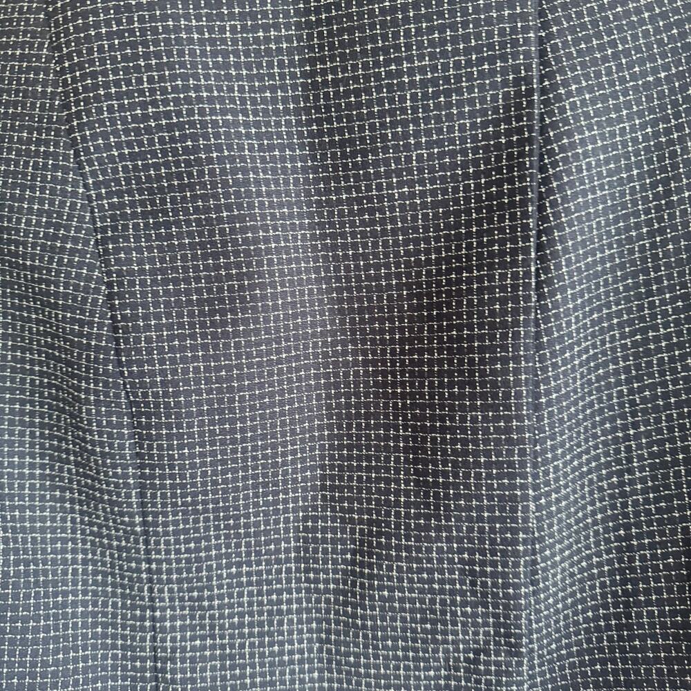 Boss by Hugo Boss Jutali Contrast-Lapel Overlap Wool Blazer Navy Blue White Sz 6 - Picture 2 of 7